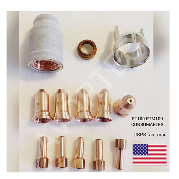 PT100, PTM100, IPT100, IPTM100 plasma cut torch Consumables