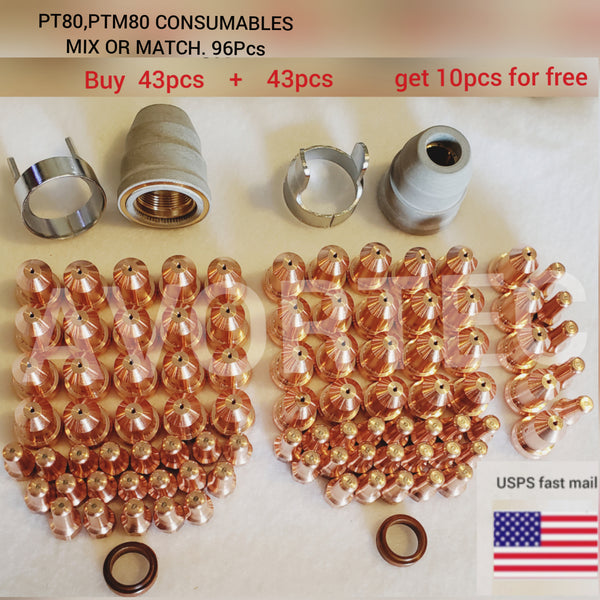 PT80,PTM80 96PCS/100PCS CONSUMABLES MIX or MATCH