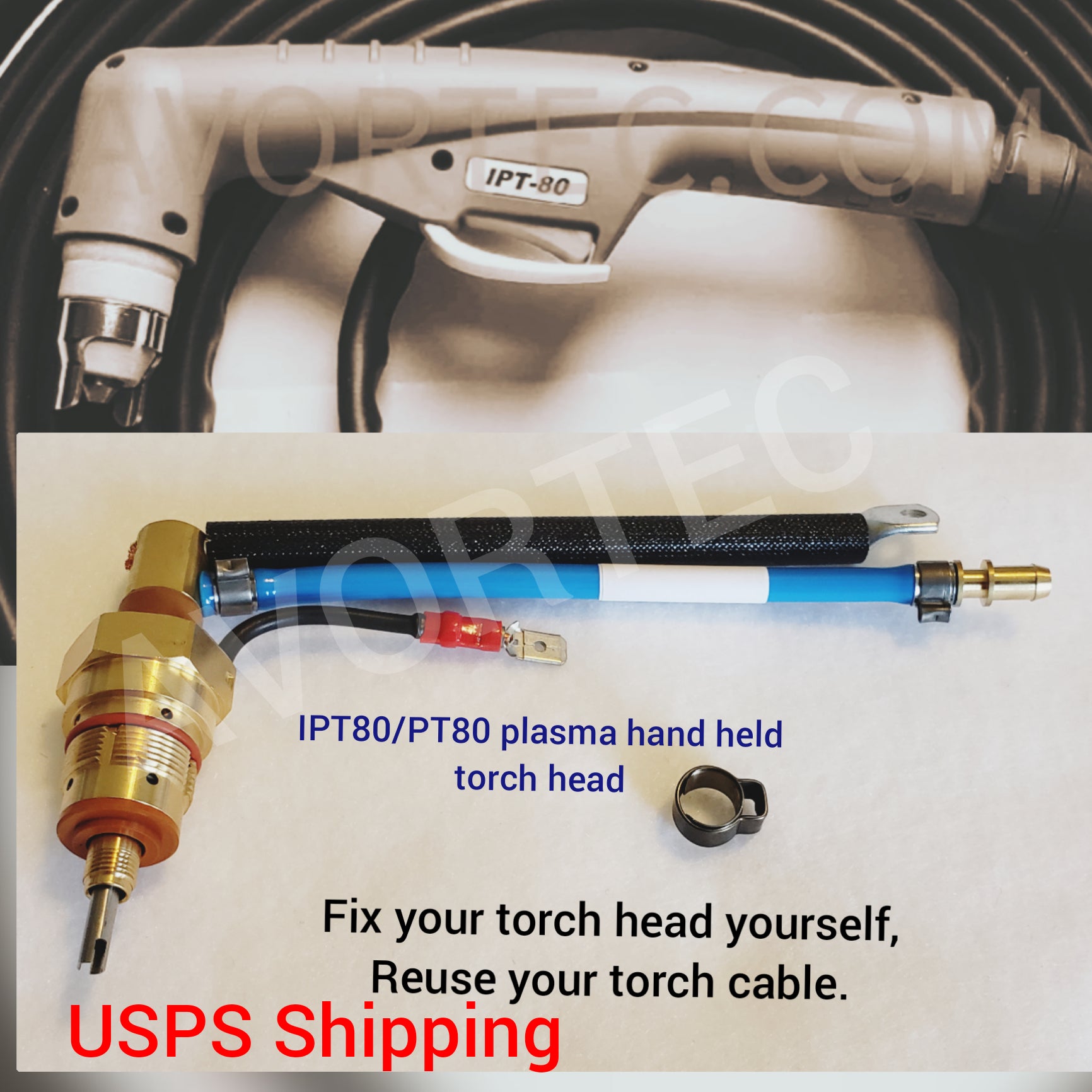 Plasma torch PT80/IPT80 torch head