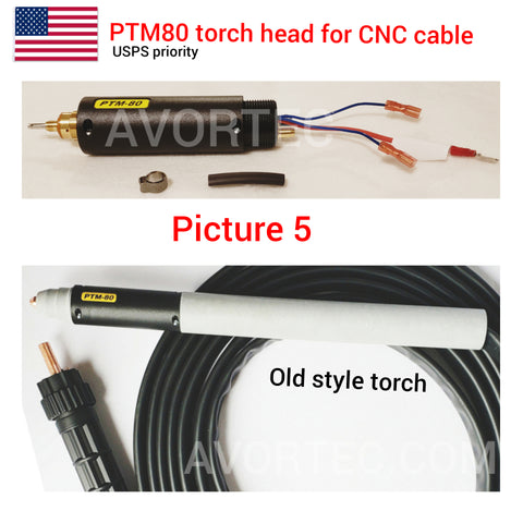 Plasma torch IPTM80/PTM80 old style blowback torch head.