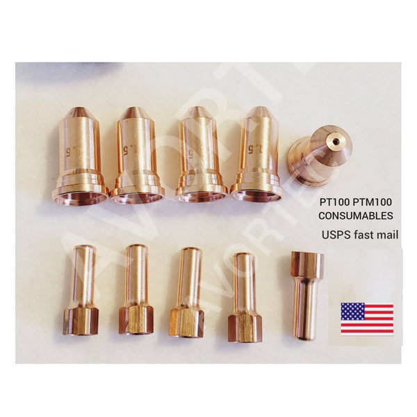 PT100, PTM100, IPT100, IPTM100 plasma cut torch Consumables