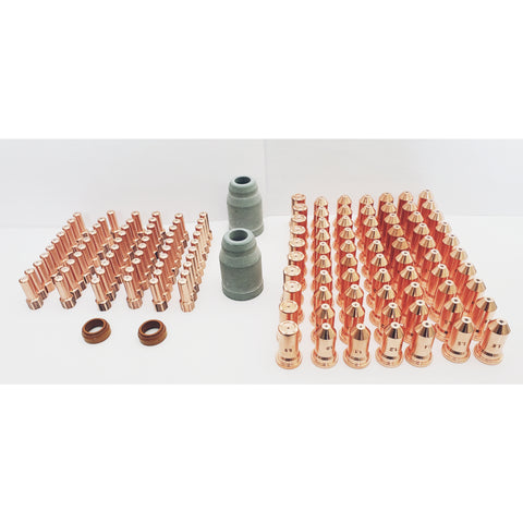 PT100, PTM100, IPT100, IPTM100 plasma cut torch Consumables package deal 134pcs