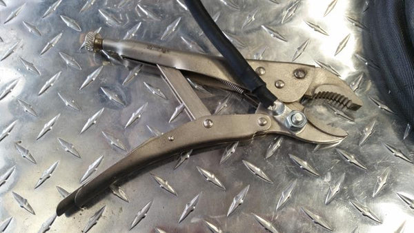 Stud welder clamp with cable